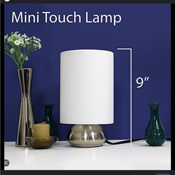 Simple Designs Gemini Mini Touch Lamps 2 Pack - Picture 2 of 10
